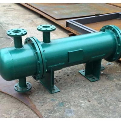 Bộ trao đổi nhiệt dạng tấm ống đôi xoắn ốc 4.0m3 / H 8.0m3 / H Bộ ngưng tụ hình ống