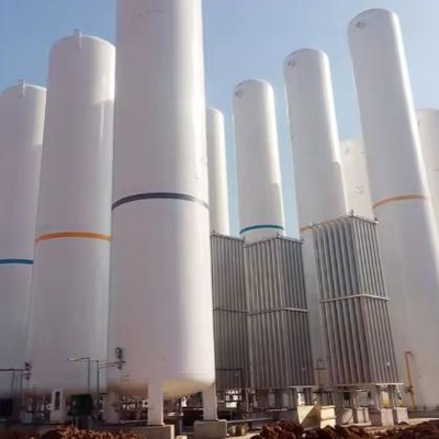 50-100 m3 Cryogenic Liquid Oxygen CO2 Bể lưu trữ 6058mm Chiều dài