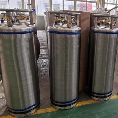 Xylanh Dewar đông lạnh thẳng đứng Bình chứa nitơ chân không cách nhiệt bằng nhôm