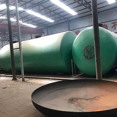 Bể chứa dầu nhiên liệu 30m3 40m3 Thủy tinh ngầm hai lớp Nhựa FRP
