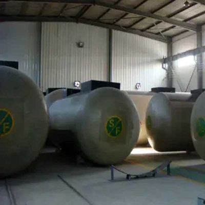 100cbm Bể chứa dầu nhiên liệu 70m3 SF Nhựa FRP sợi thủy tinh