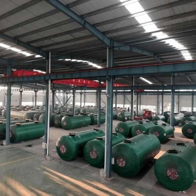 Bể chứa dầu có vách ngăn đôi bằng thép sợi thủy tinh 20m3 30m3 dưới lòng đất